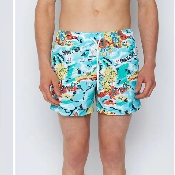 SUNDEK STRETCH WAIST SWIM TRUNKS REPREVE NWT - Picture 4 of 15